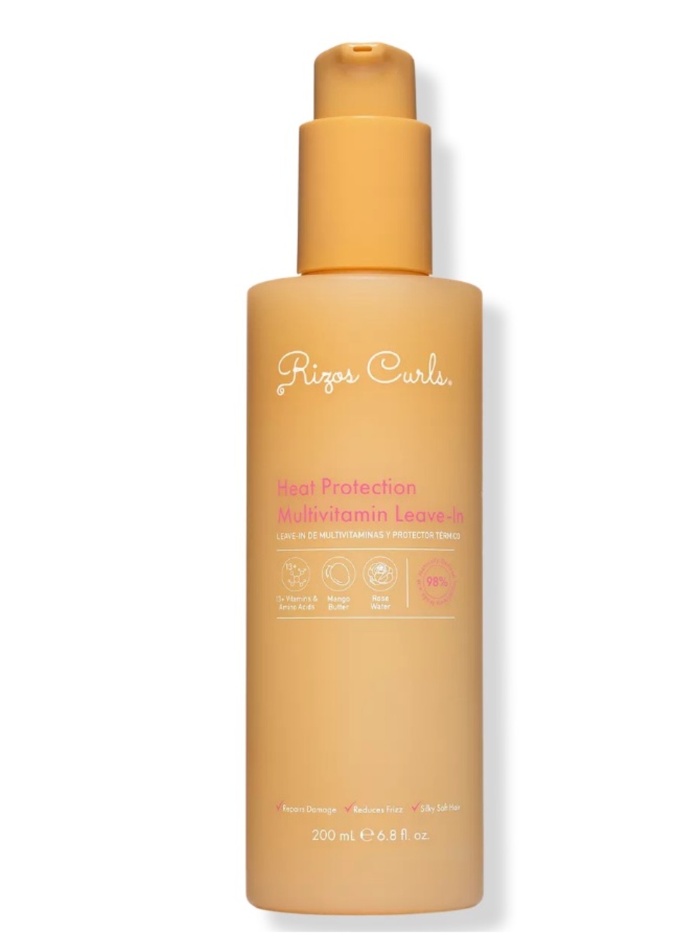 Rizos Curls Heat Protection Multivitamin Leave-In 6.8oz BRAND NEW